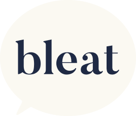 white bleat logo